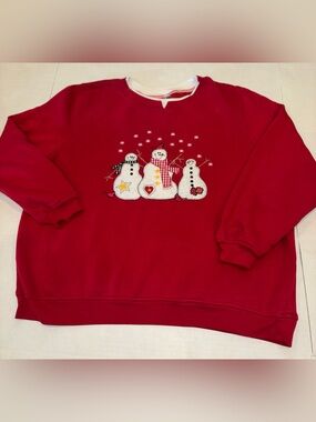 Rebecca Malone Red women's Snowman sweater